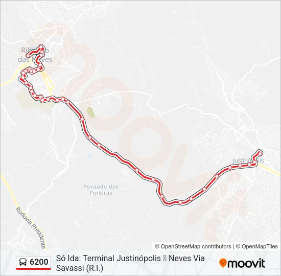 6200 Bus Line Map