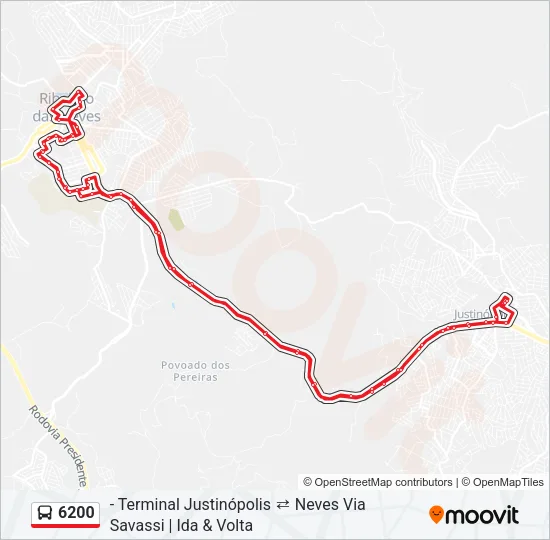 6200 Bus Line Map