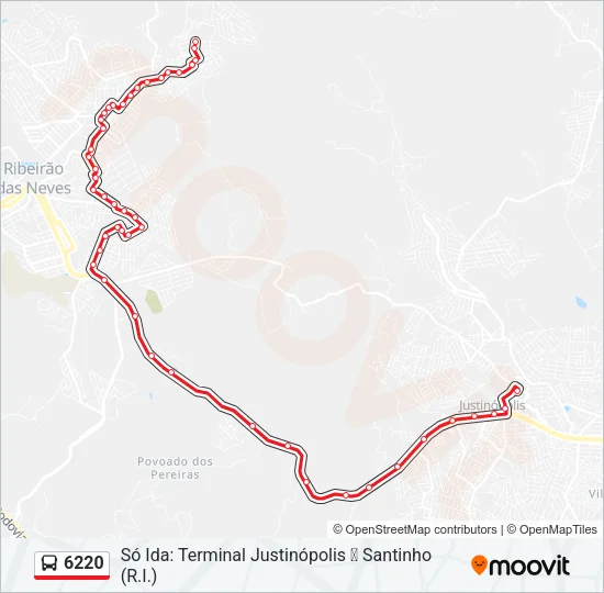 6220 Bus Line Map