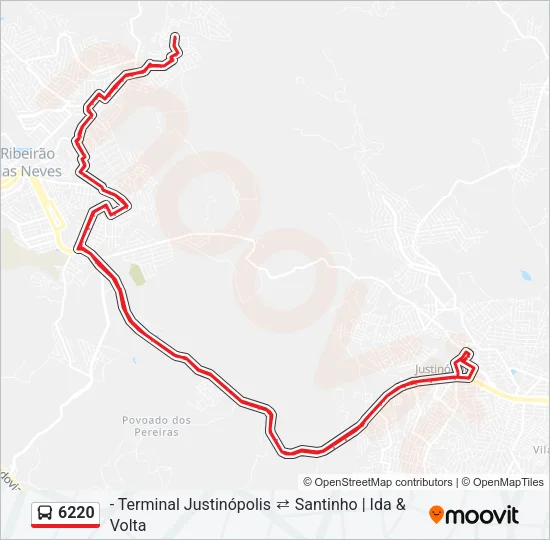 6220 Bus Line Map