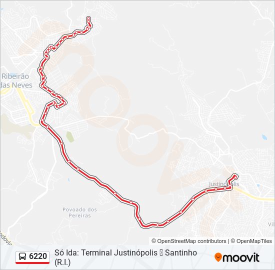 6220 bus Line Map