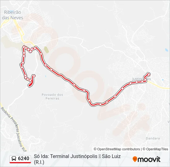 6240 Bus Line Map