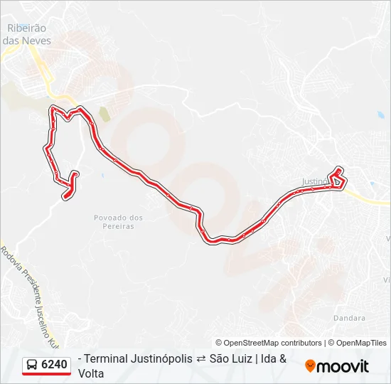 6240 Bus Line Map
