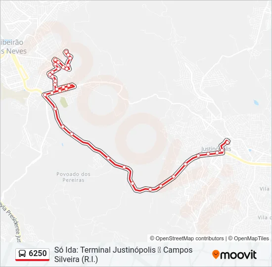 6250 Bus Line Map