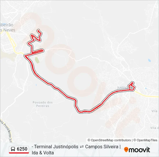 6250 Bus Line Map