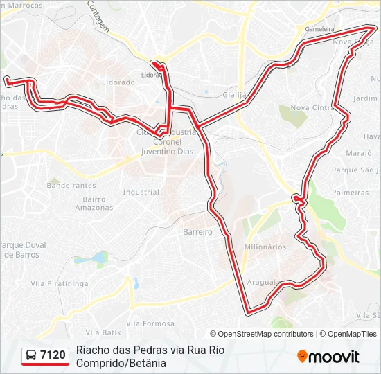 7120 Bus Line Map