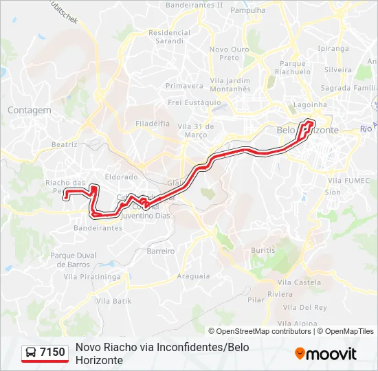 7150 Bus Line Map