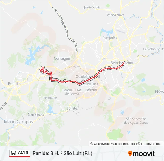 7410 Bus Line Map