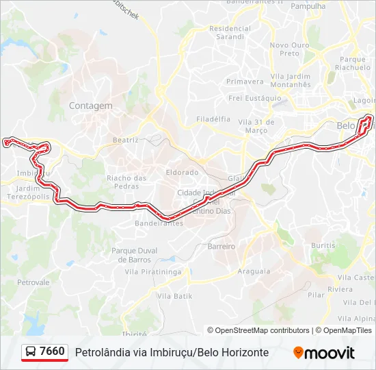 7660 Bus Line Map