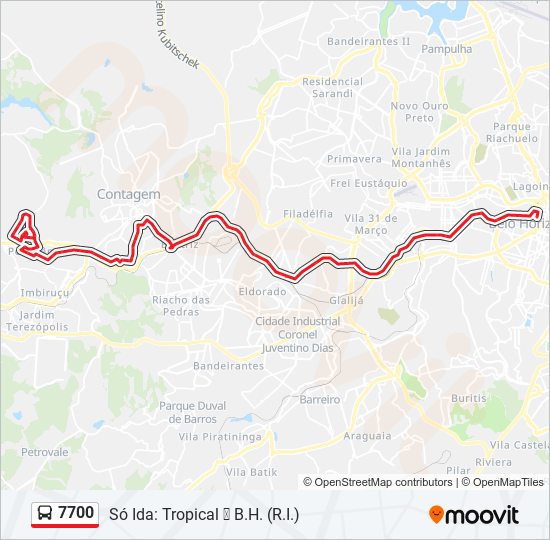 7700 bus Line Map