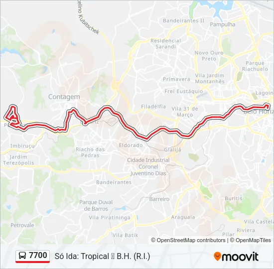 7700 Bus Line Map