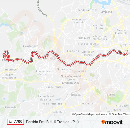 7700 Bus Line Map