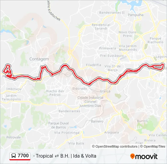 7700 Bus Line Map