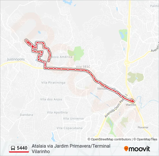 5440 Bus Line Map