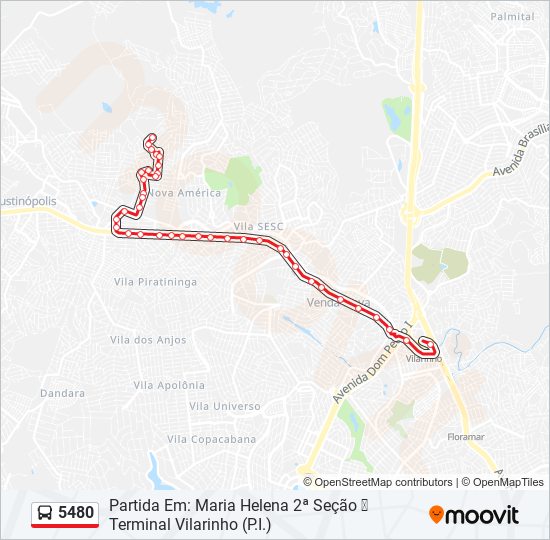 5480 bus Line Map