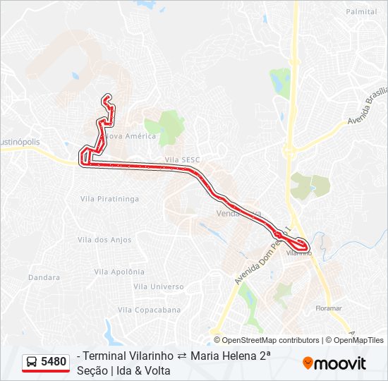 5480 bus Line Map