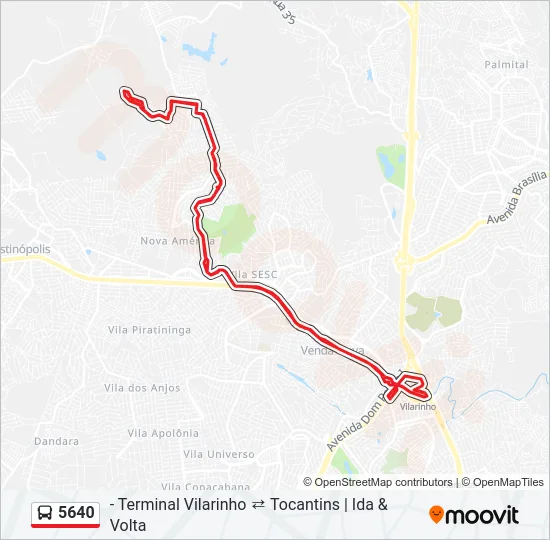 5640 Bus Line Map