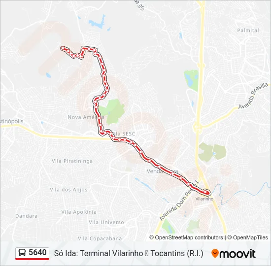 5640 Bus Line Map