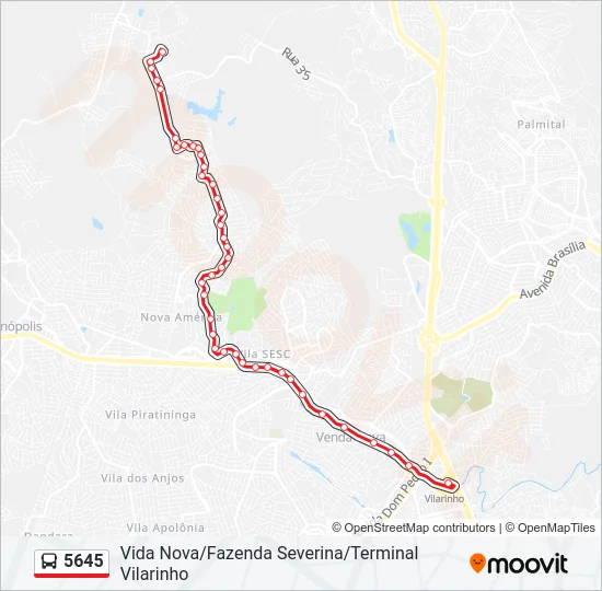 5645 Bus Line Map