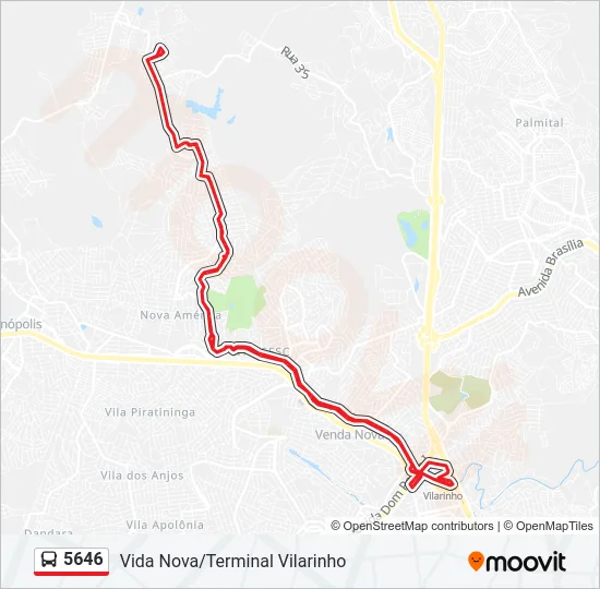 5646 Bus Line Map