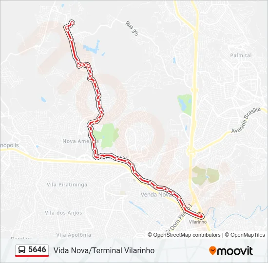 5646 Bus Line Map