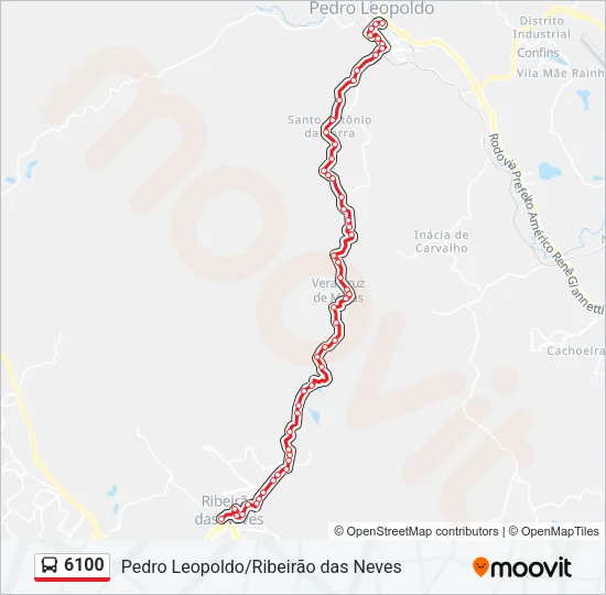 6100 Bus Line Map