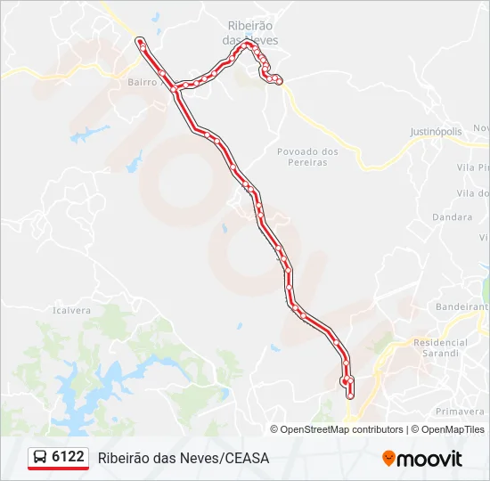6122 Bus Line Map