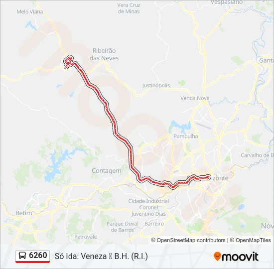 6260 Bus Line Map