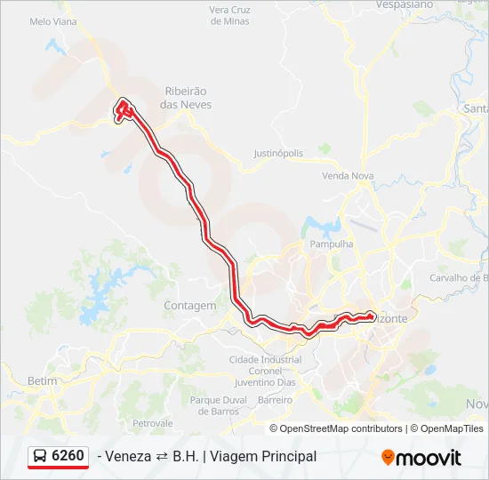 6260 Bus Line Map