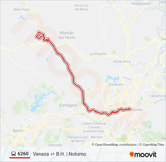 6260 Bus Line Map
