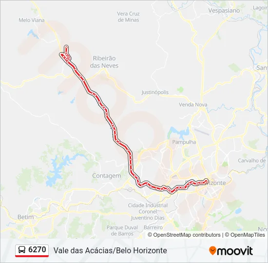 6270 Bus Line Map