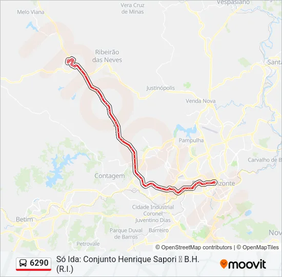 6290 Bus Line Map