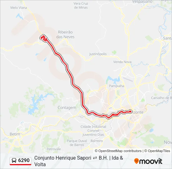 6290 Bus Line Map