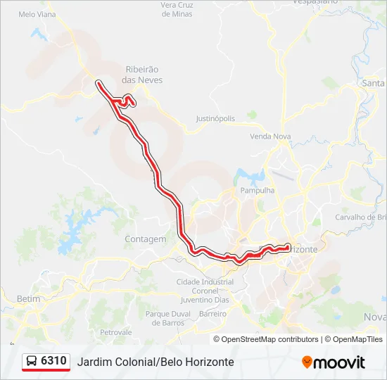 6310 Bus Line Map