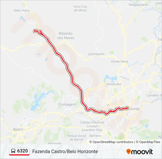 6320 Bus Line Map