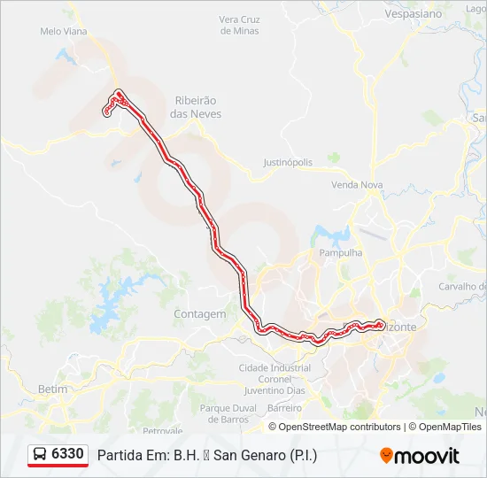 6330 Bus Line Map