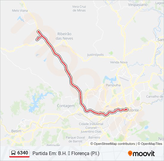 6340 bus Line Map