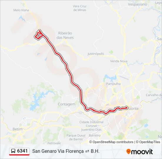 6341 Bus Line Map