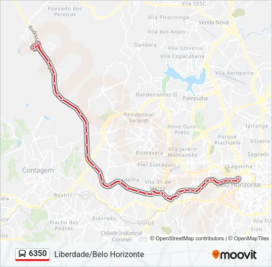 6350 Bus Line Map