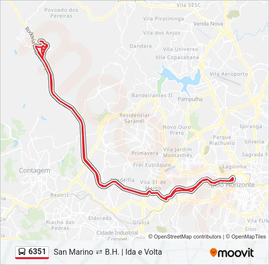 6351 Bus Line Map