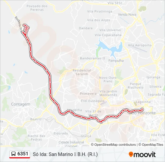 6351 Bus Line Map