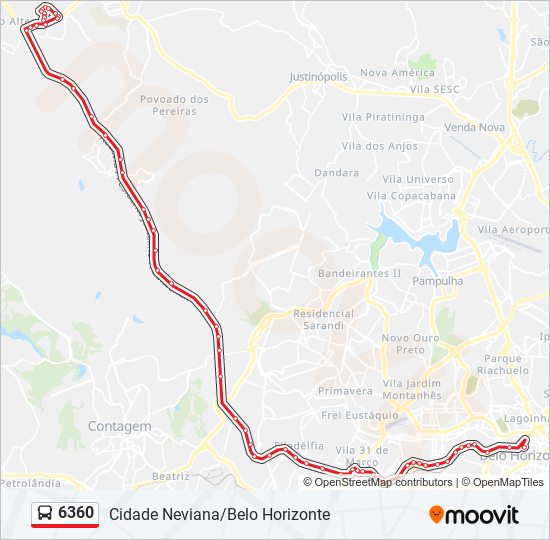 6360 bus Line Map