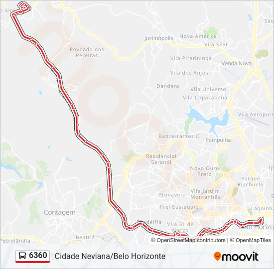 6360 Bus Line Map