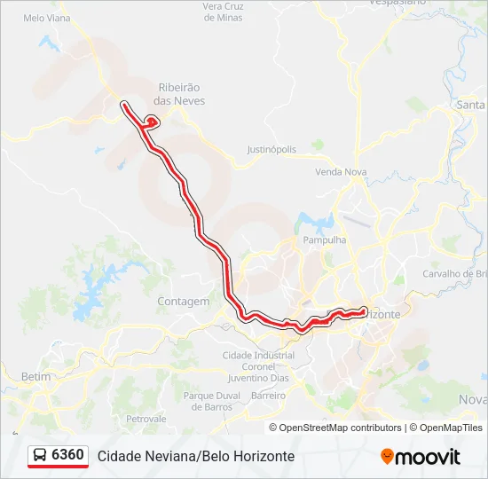 6360 Bus Line Map
