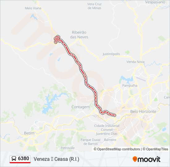 6380 bus Line Map