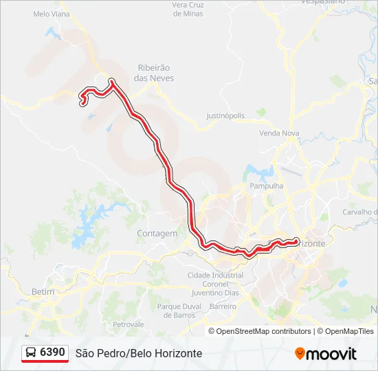6390 Bus Line Map
