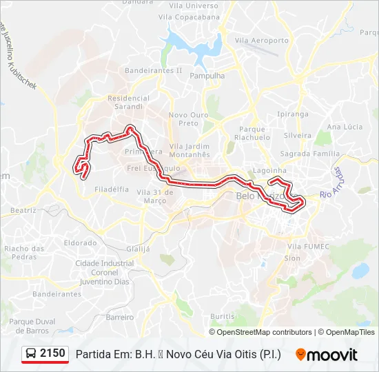 2150 Bus Line Map
