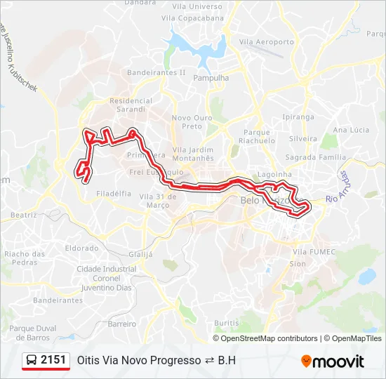 2151 Bus Line Map