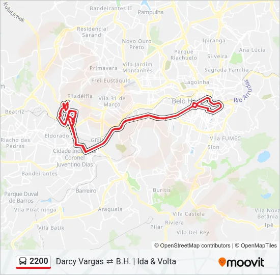 2200 Bus Line Map