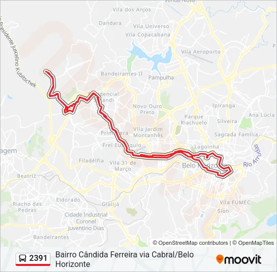 2391 Bus Line Map